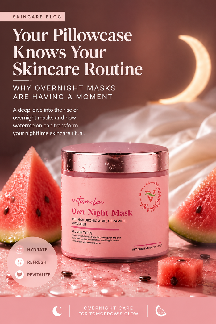 Your Pillowcase Knows Your Skincare Routine: Why Overnight Masks Are Having a Moment 🍉🌙