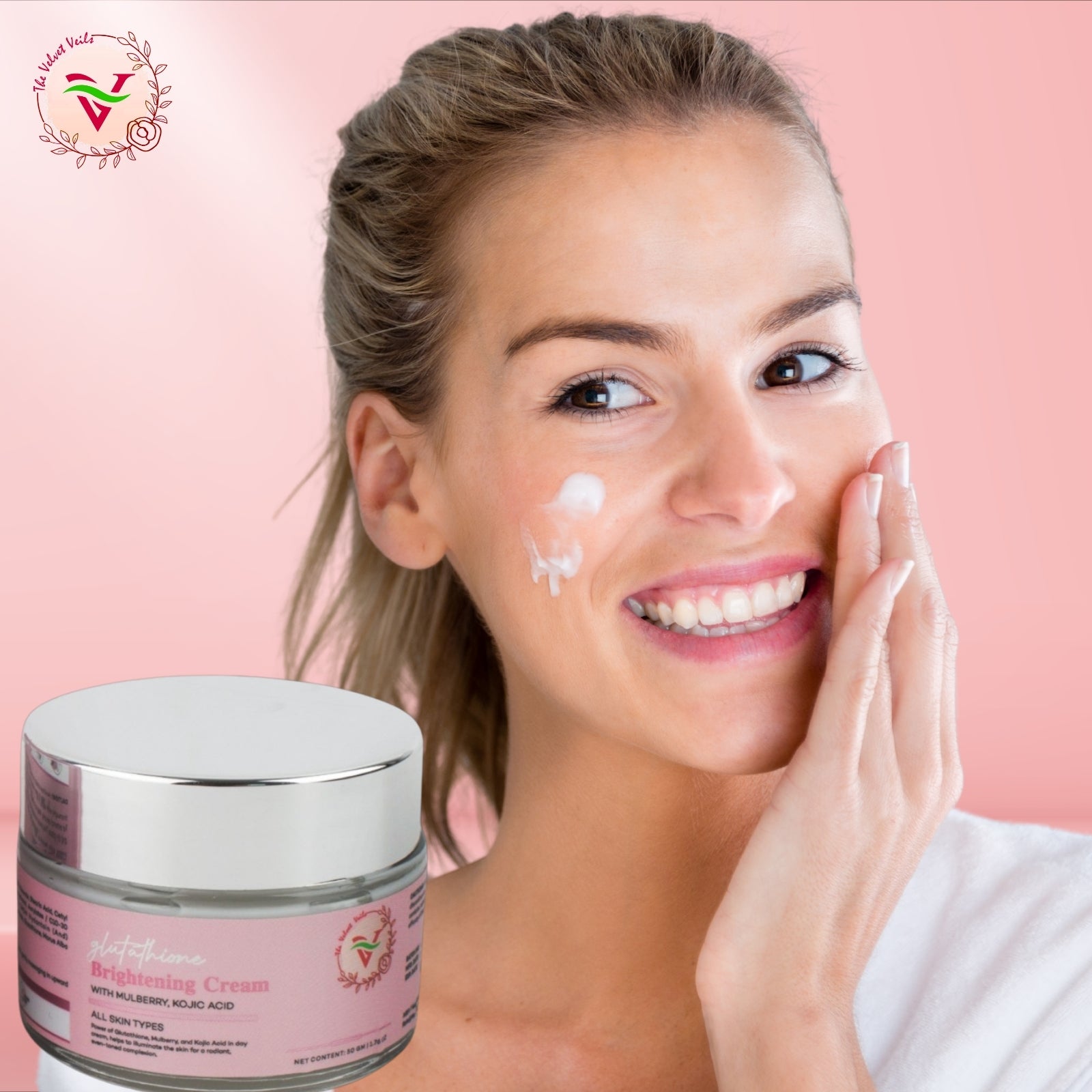 The Velvet Veils Glutathione Brightening Cream