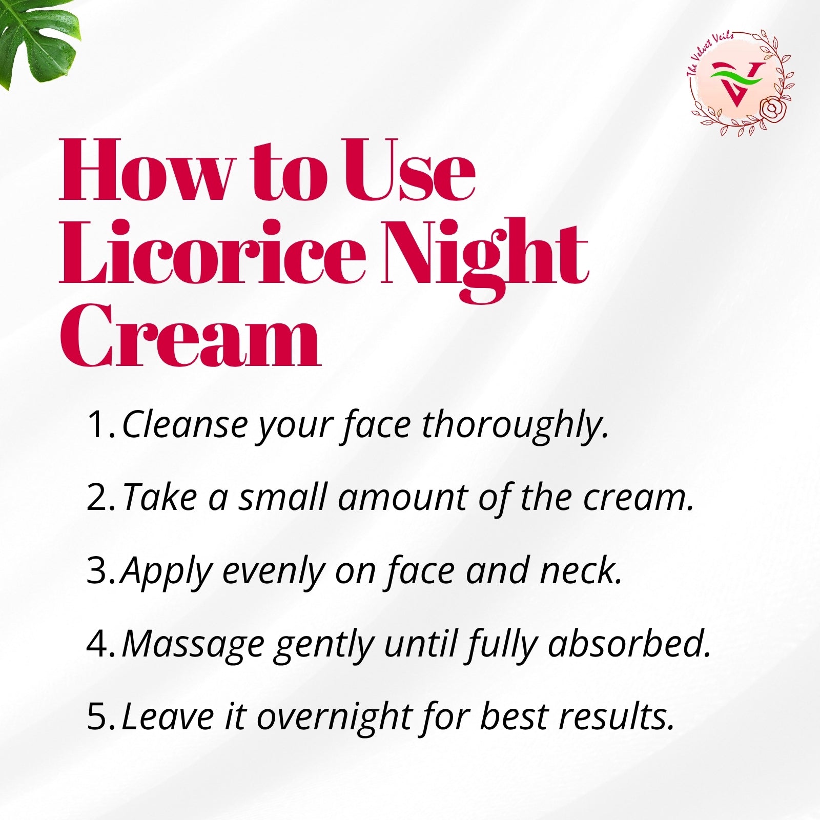 The Velvet Veils Licorice Night Cream