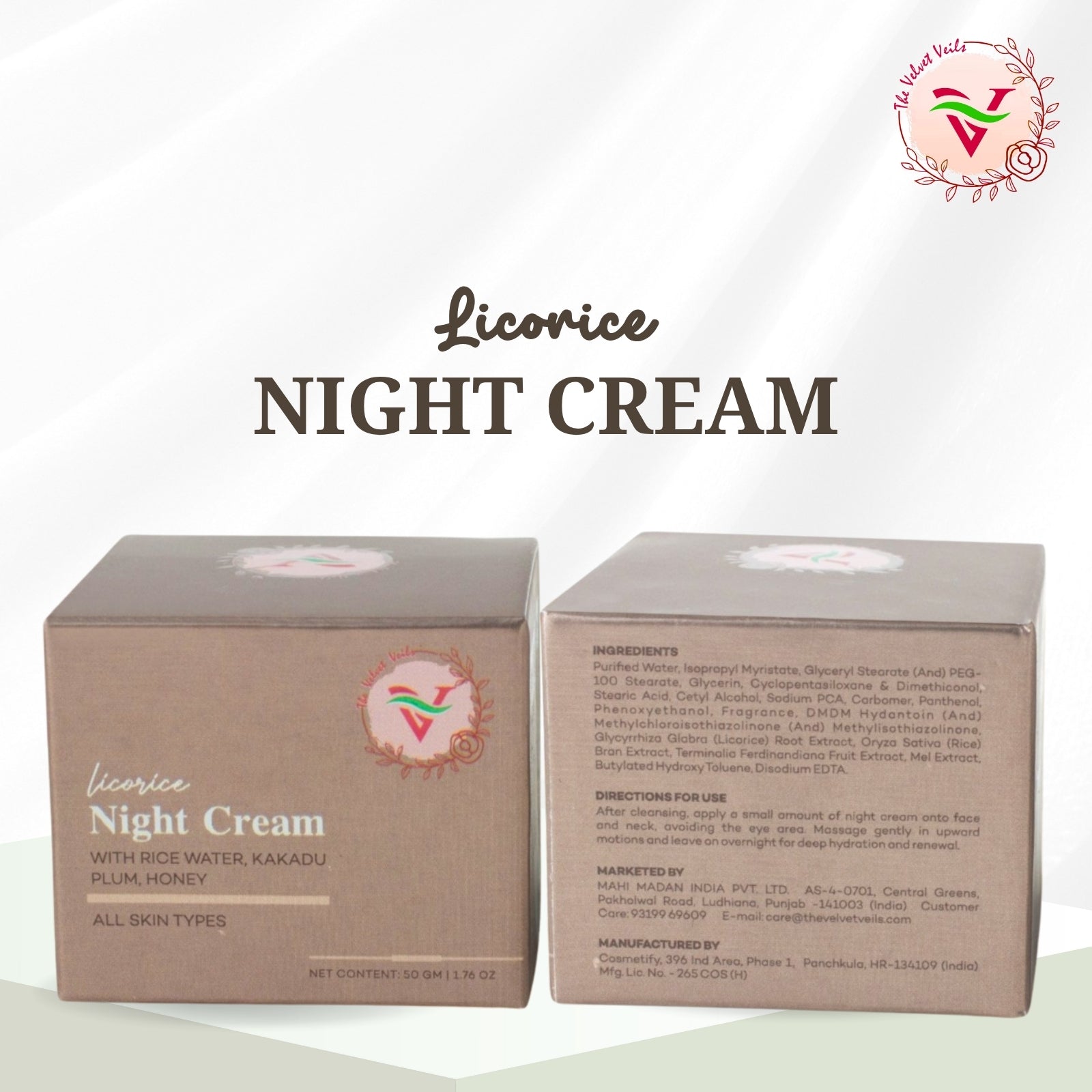 The Velvet Veils Licorice Night Cream