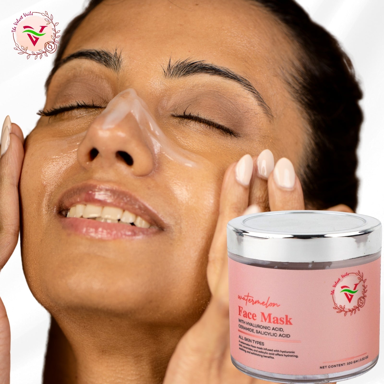 The Velvet Veils Watermelon Face Mask