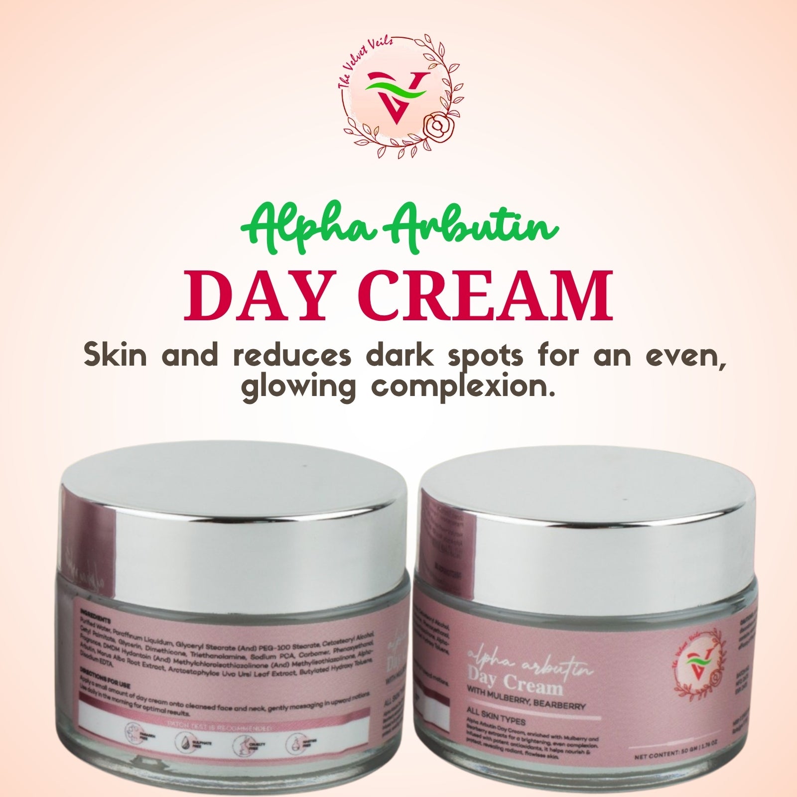 The Velvet Veils Alpha Arbutin Day Cream