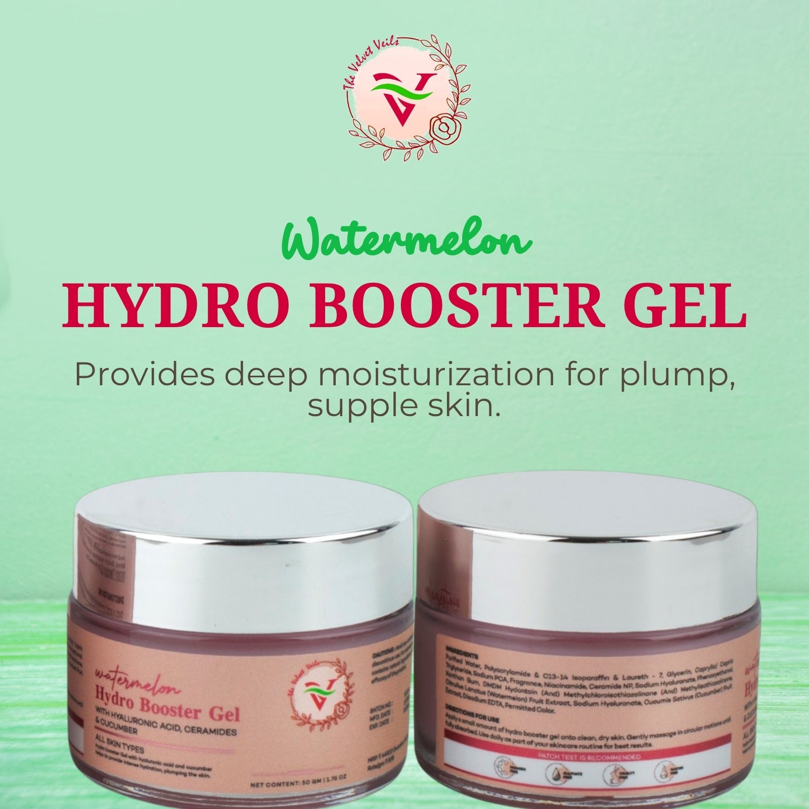 The Velvet Veils Watermelon Hydro Booster Gel