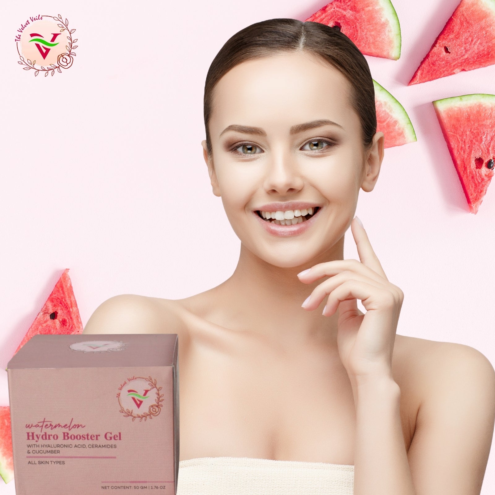 The Velvet Veils Watermelon Hydro Booster Gel