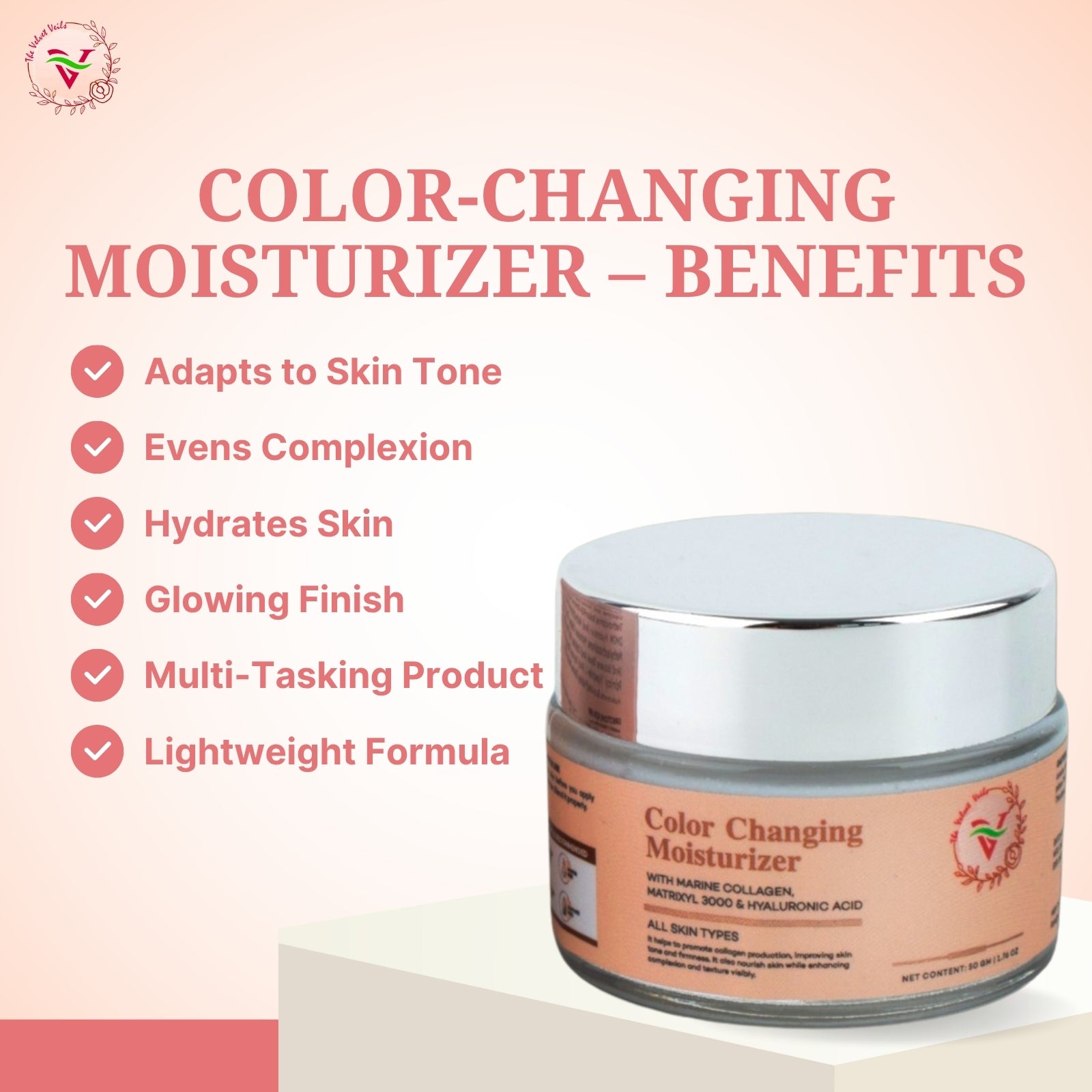 The Velvet Veils Color Changing Moisturizer