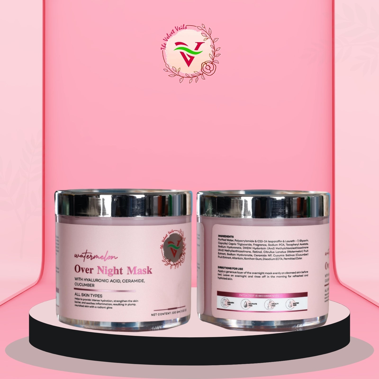 The Velvet Veils Watermelon Overnight Mask