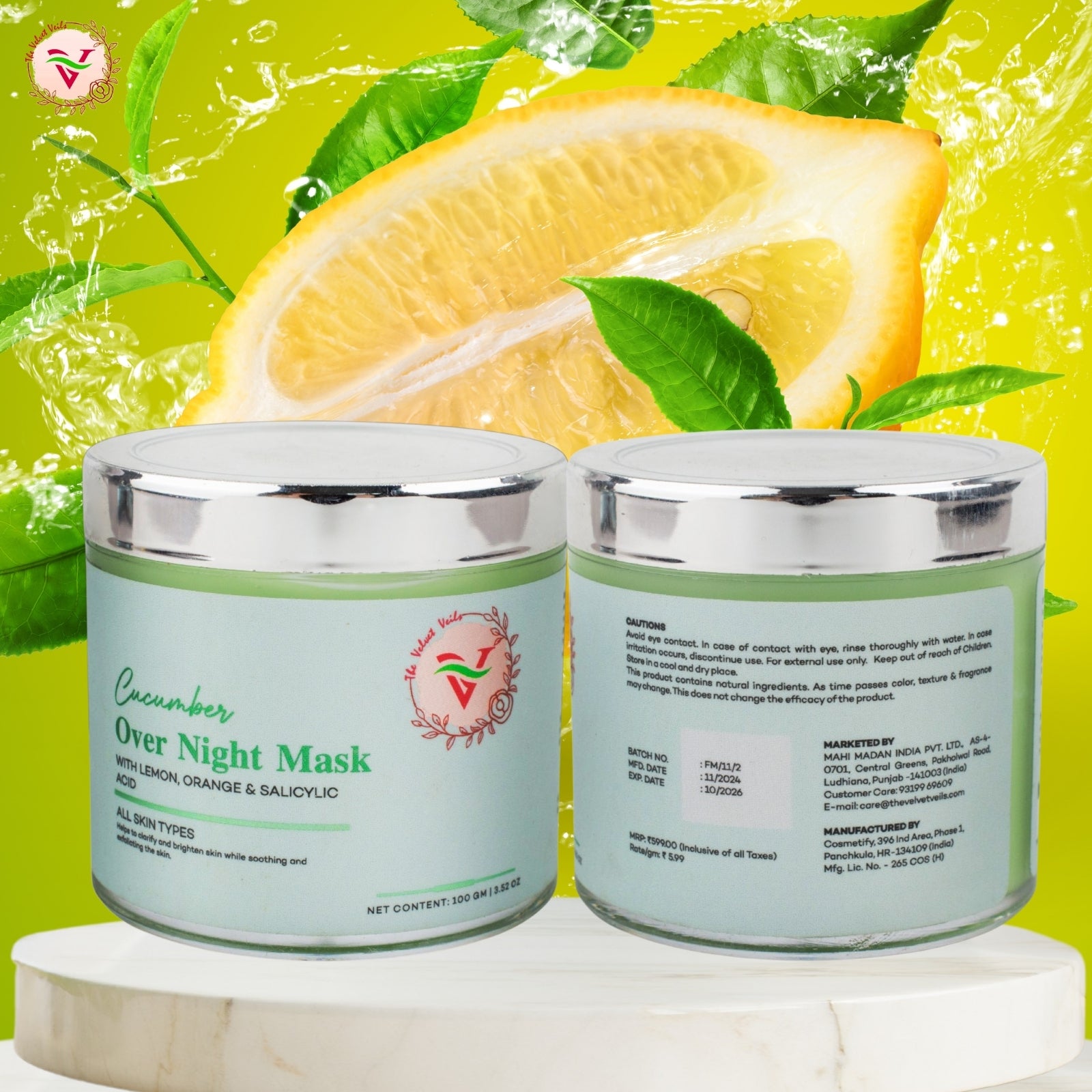 The Velvet Veils Cucumber Overnight Mask
