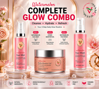 Glow Hydration Trio – 3 Step Skincare Combo (Face Wash + Gel + Mist)
