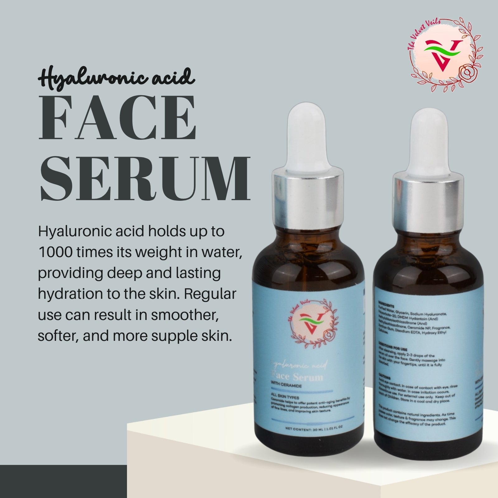 The Velvet Veils Hyaluronic Acid Face Serum