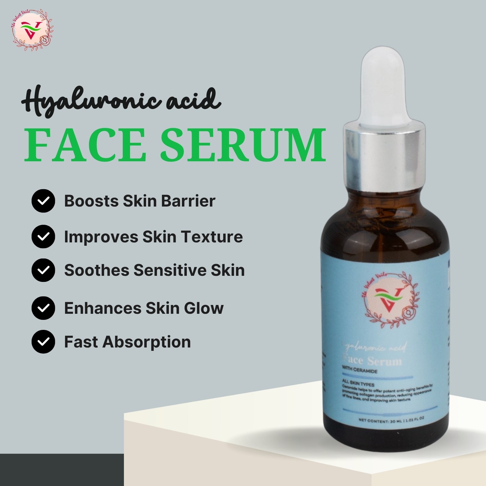 The Velvet Veils Hyaluronic Acid Face Serum