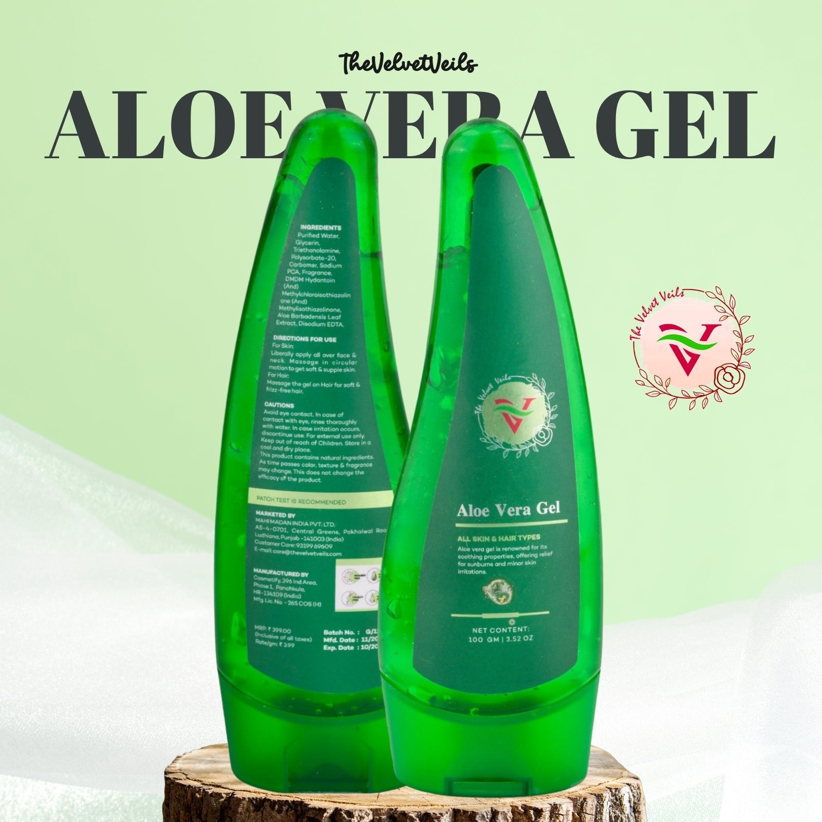 The Velvet Veils Aloe Vera Gel