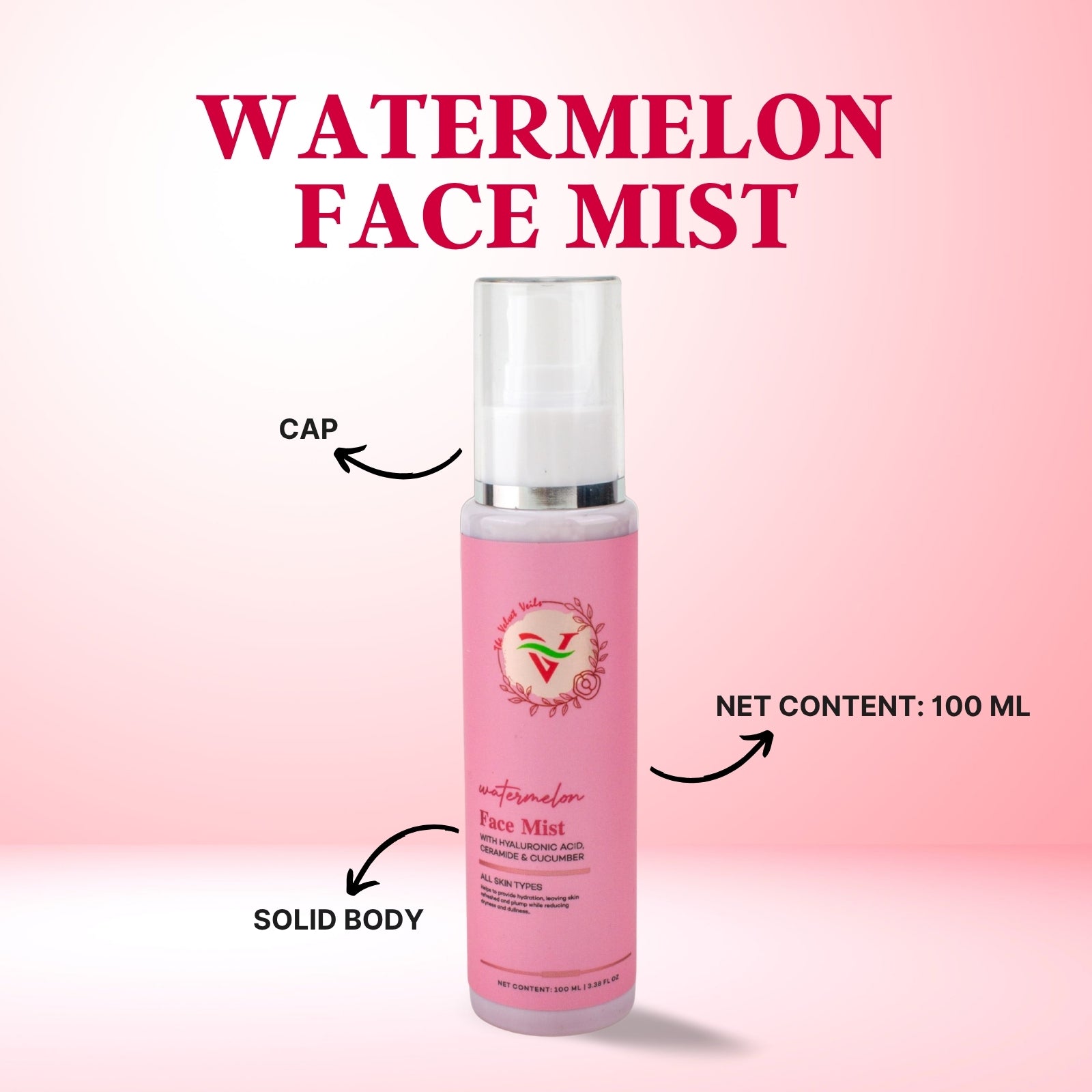 The Velvet Veils Watermelon Face Mist
