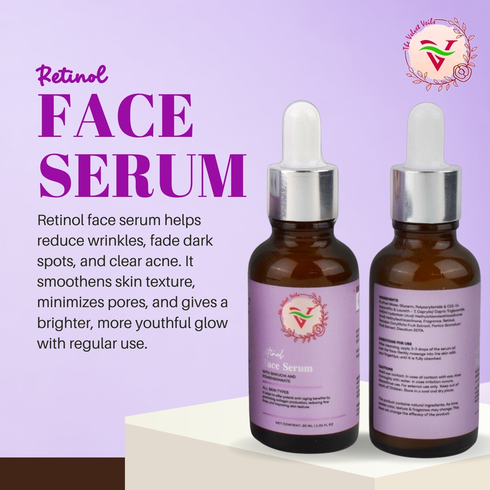 The Velvet Veils Retinol Face Serum