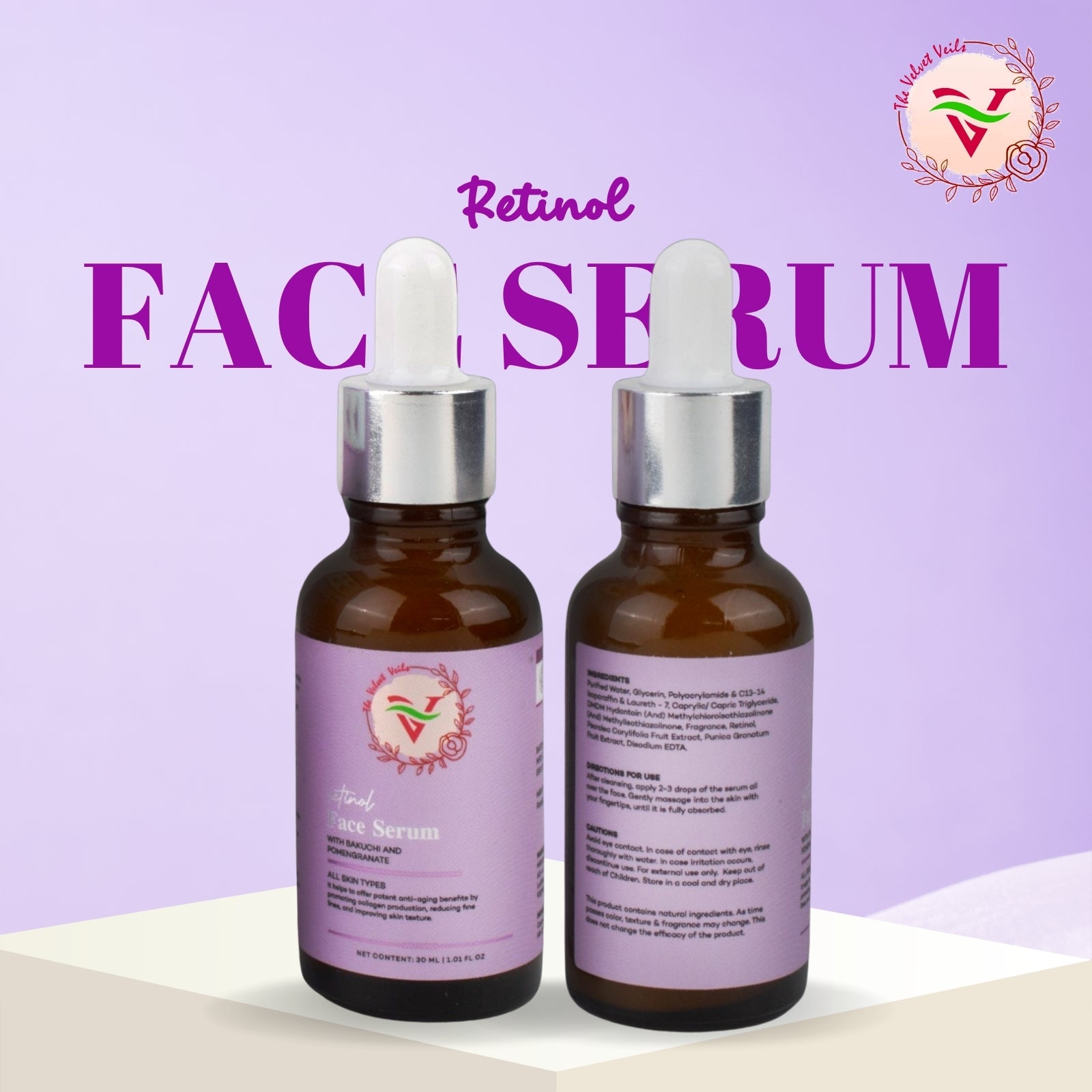 The Velvet Veils Retinol Face Serum
