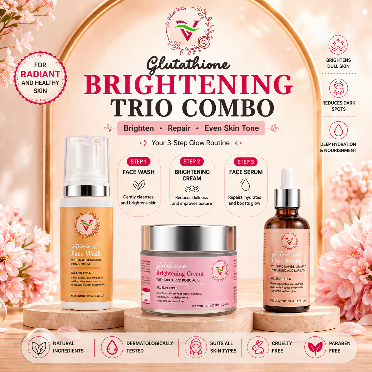 Brightening Trio Combo | The Velvet Veils