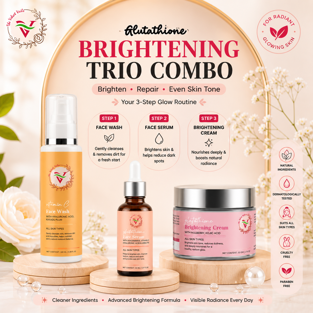 Brightening Trio Combo | The Velvet Veils