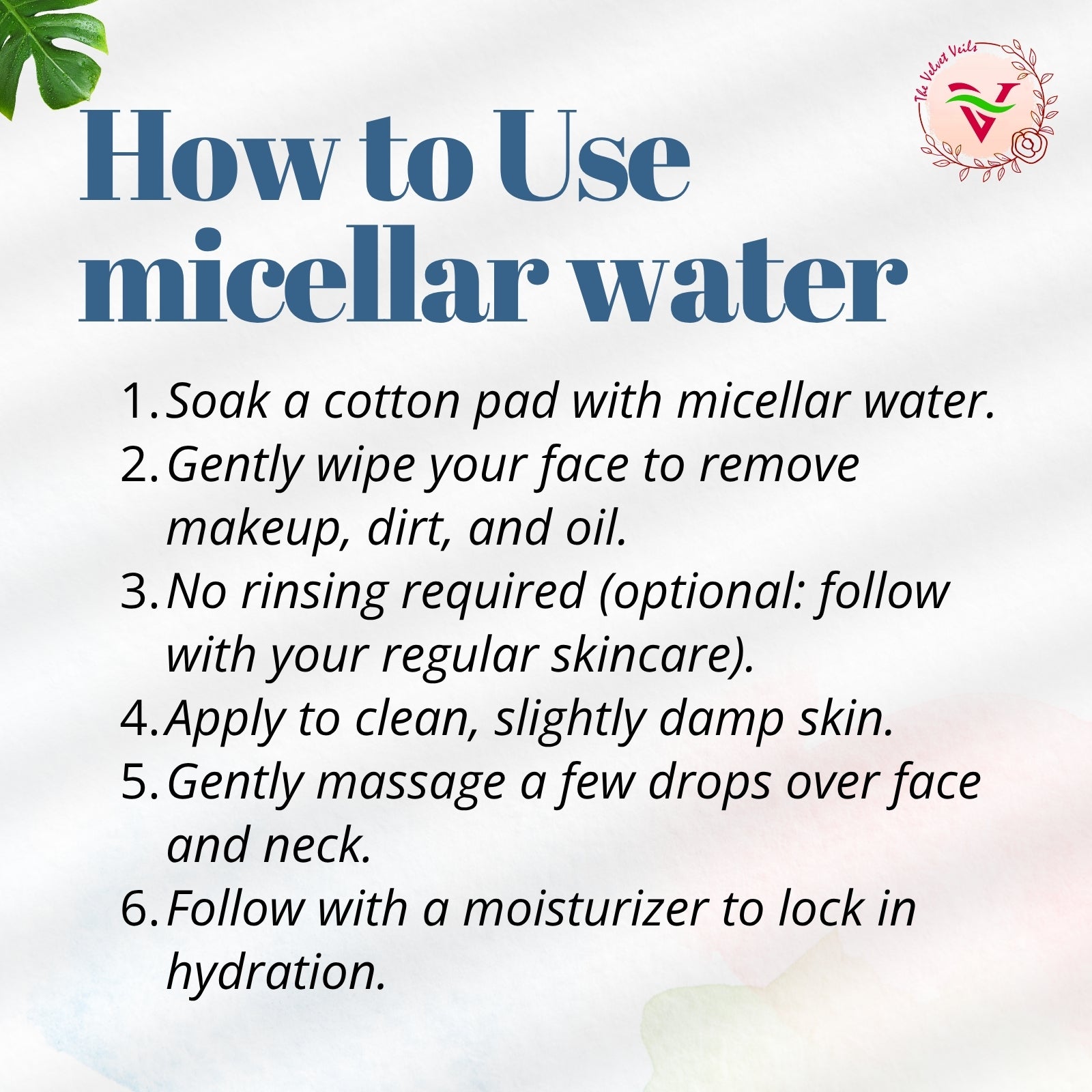 The Velvet Veils Hyaluronic Acid Micellar Water