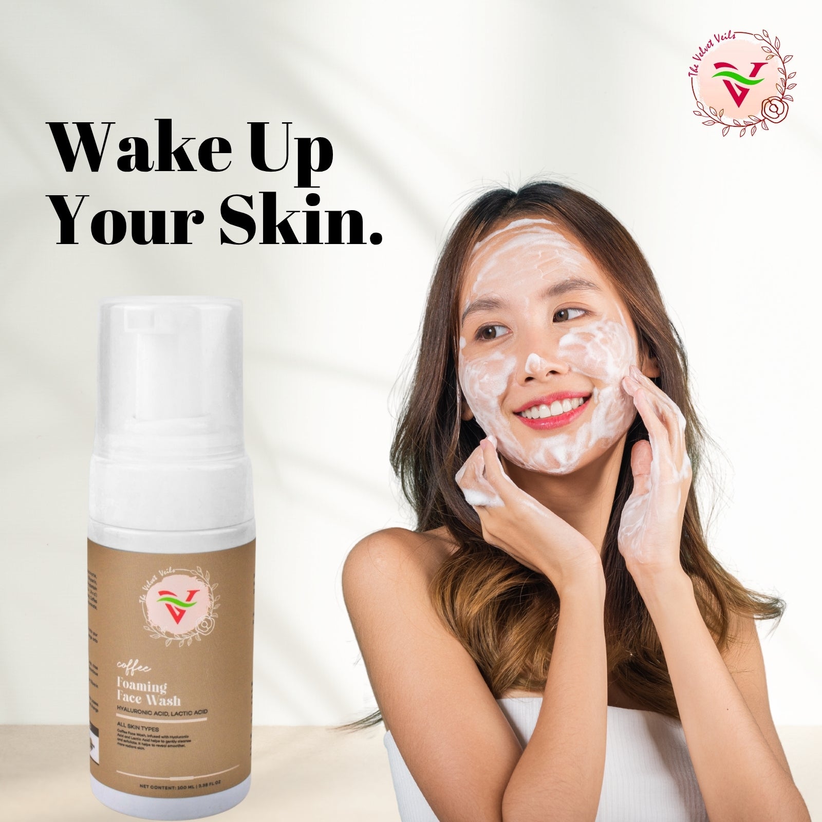 The Velvet Veils Coffee Foaming Face Wash 100Ml