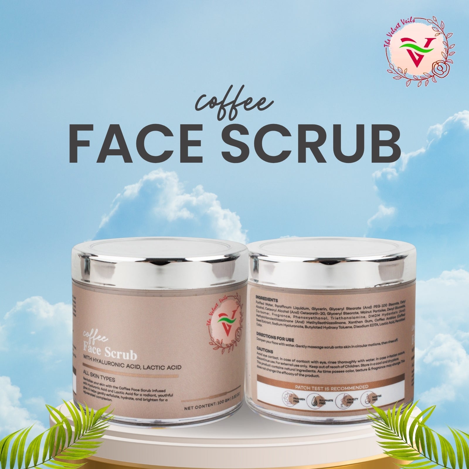 The Velvet Veils Coffee Face Scrub 100G