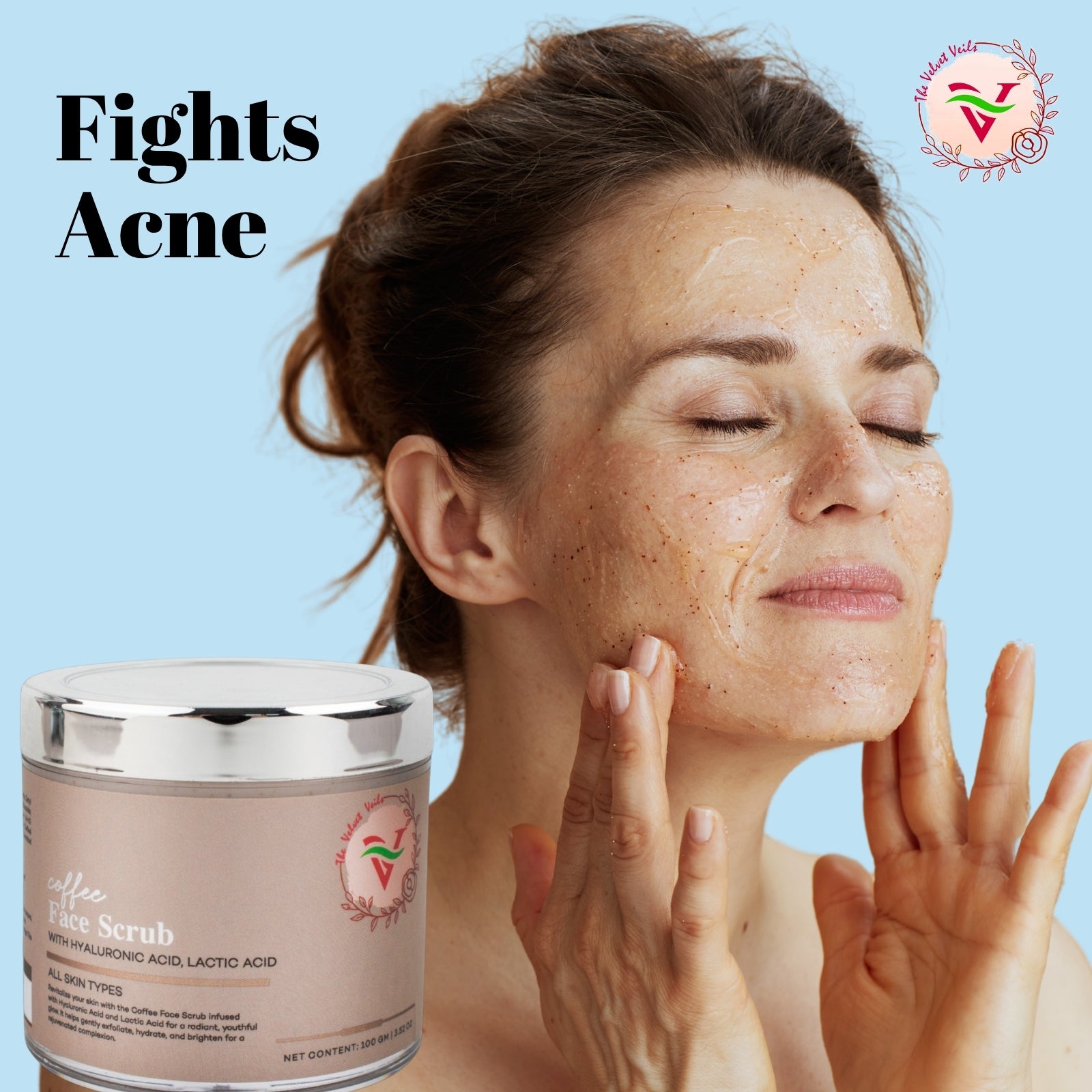 The Velvet Veils Coffee Face Scrub 100G