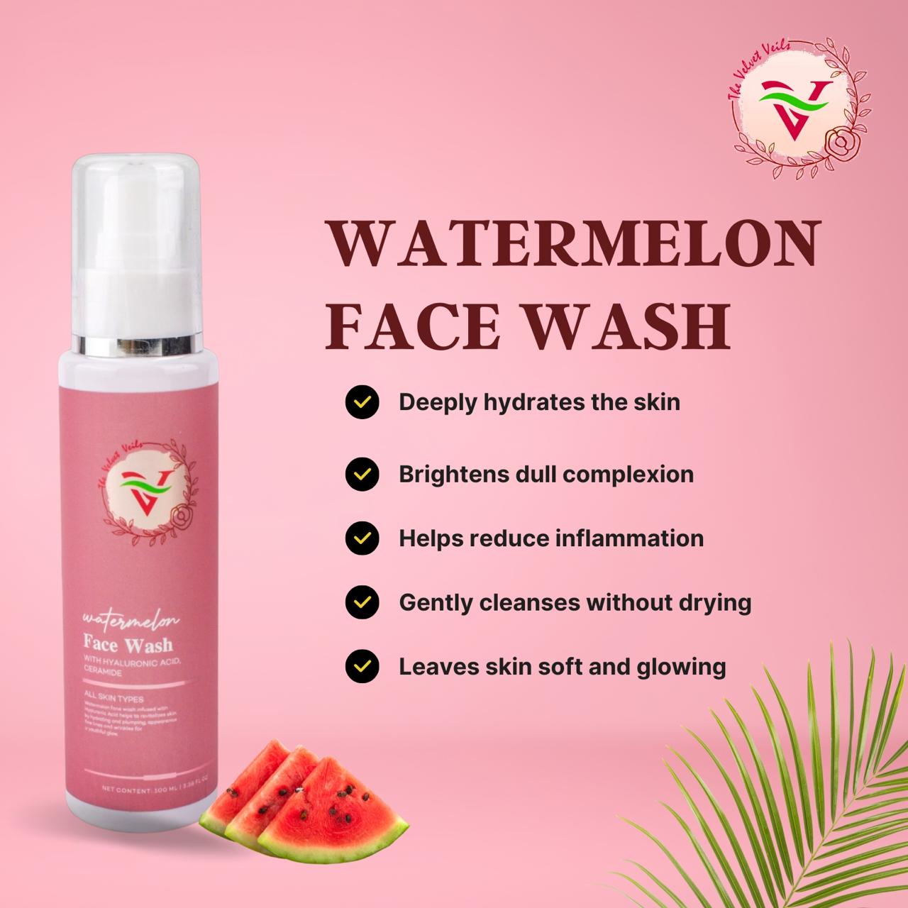 The Velvet Veils Watermelon Face Wash - The Velvet Veils