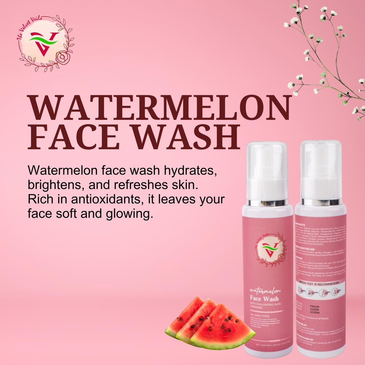 The Velvet Veils Watermelon Face Wash - The Velvet Veils