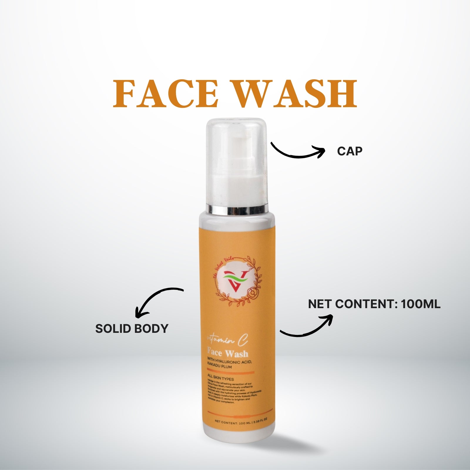 The Velvet Veils Vitamin C Face Wash