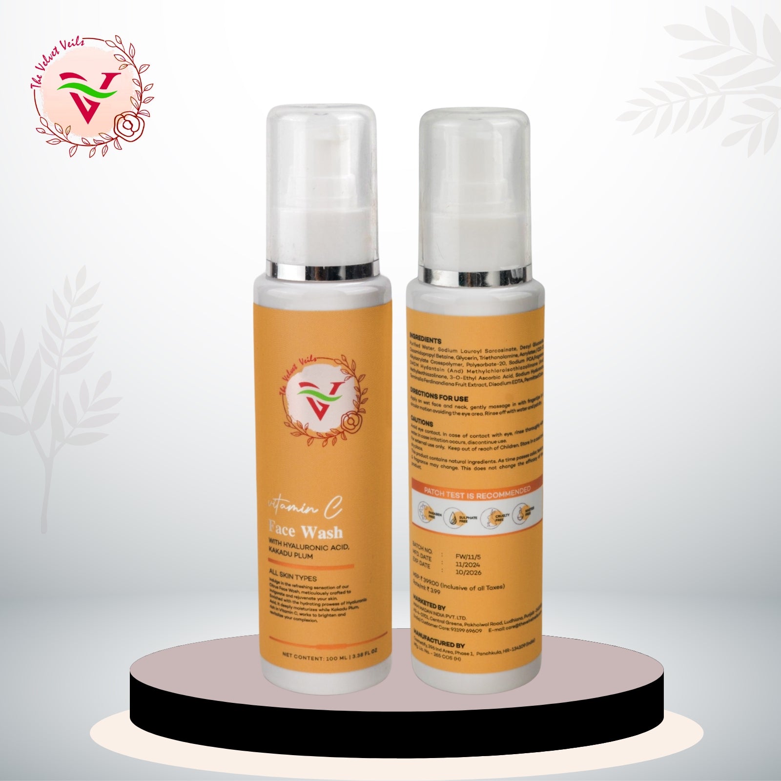 The Velvet Veils Vitamin C Face Wash - The Velvet Veils