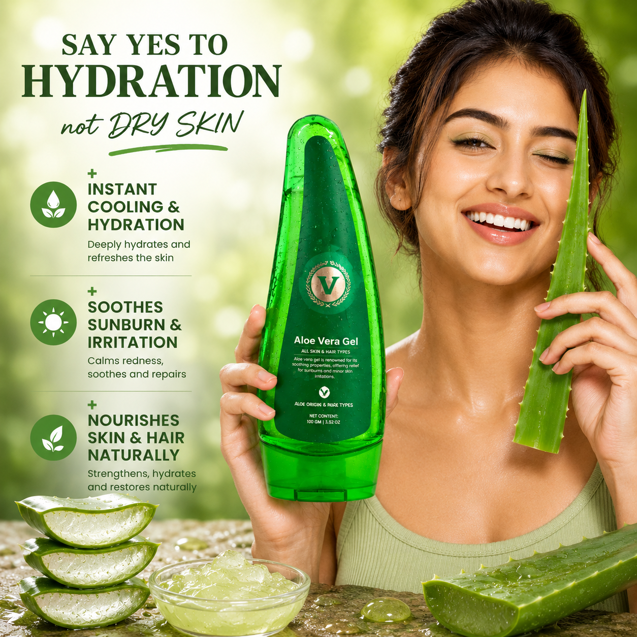 The Velvet Veils Aloe Vera Gel