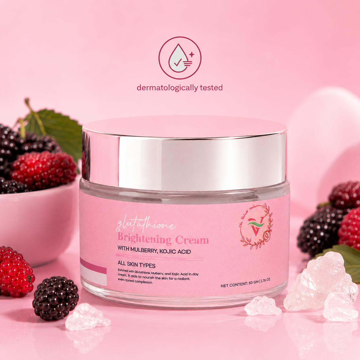 The Velvet Veils Glutathione Brightening Cream