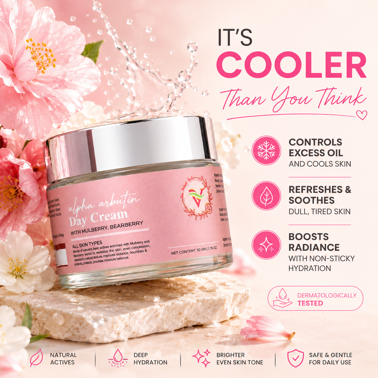 The Velvet Veils Alpha Arbutin Day Cream