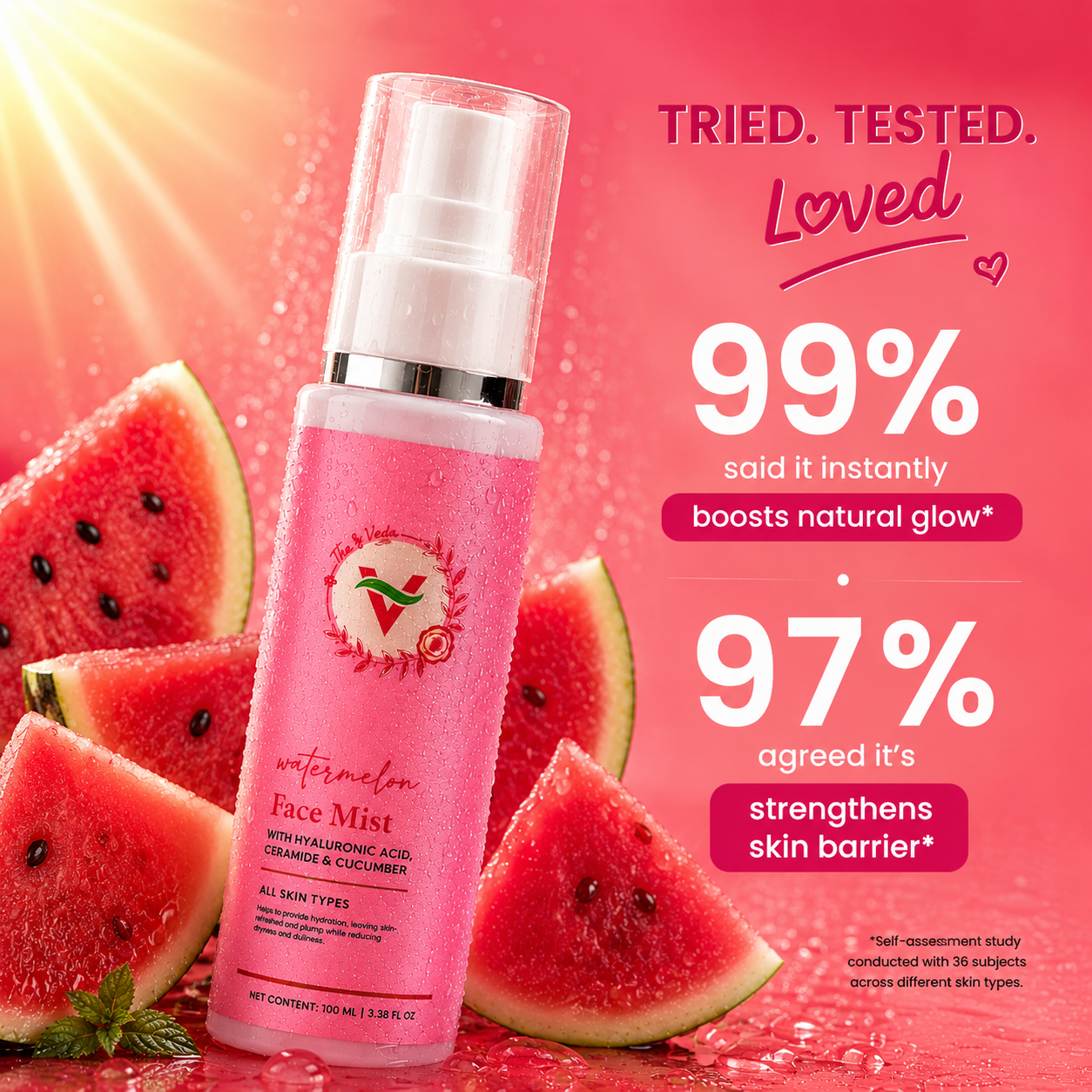 The Velvet Veils Watermelon Face Mist