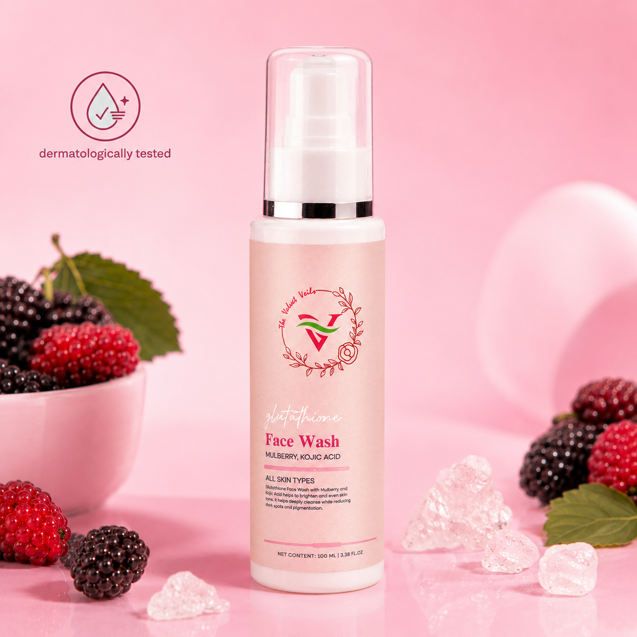 The Velvet Veils Glutathione Face Wash