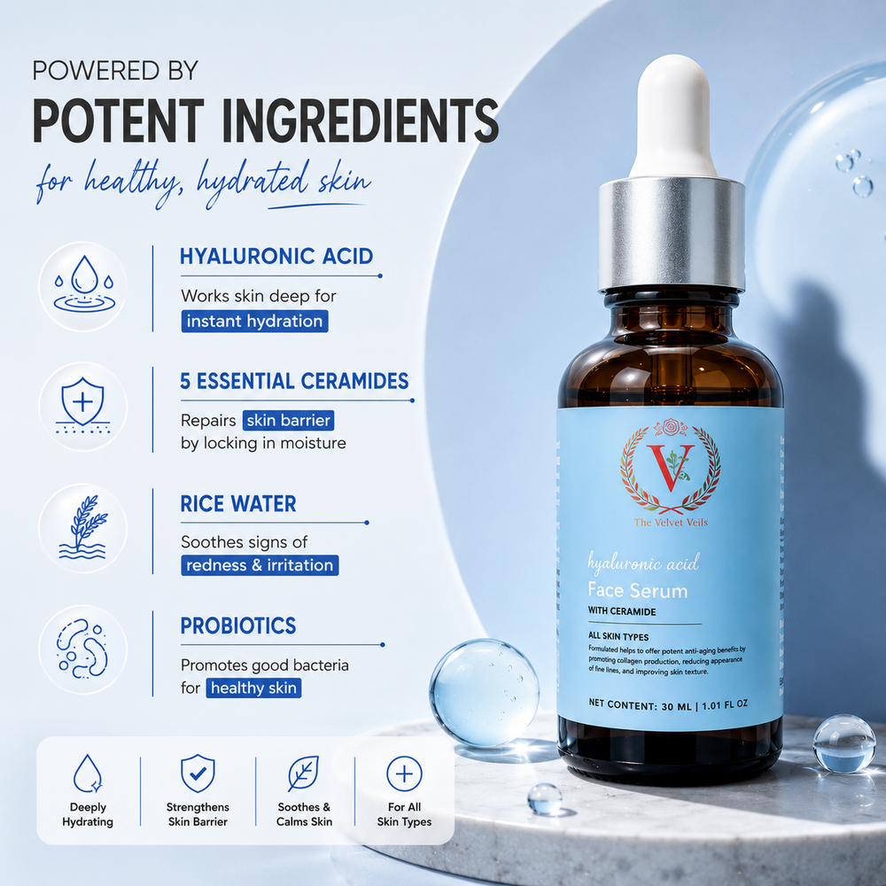 The Velvet Veils Hyaluronic Acid Face Serum