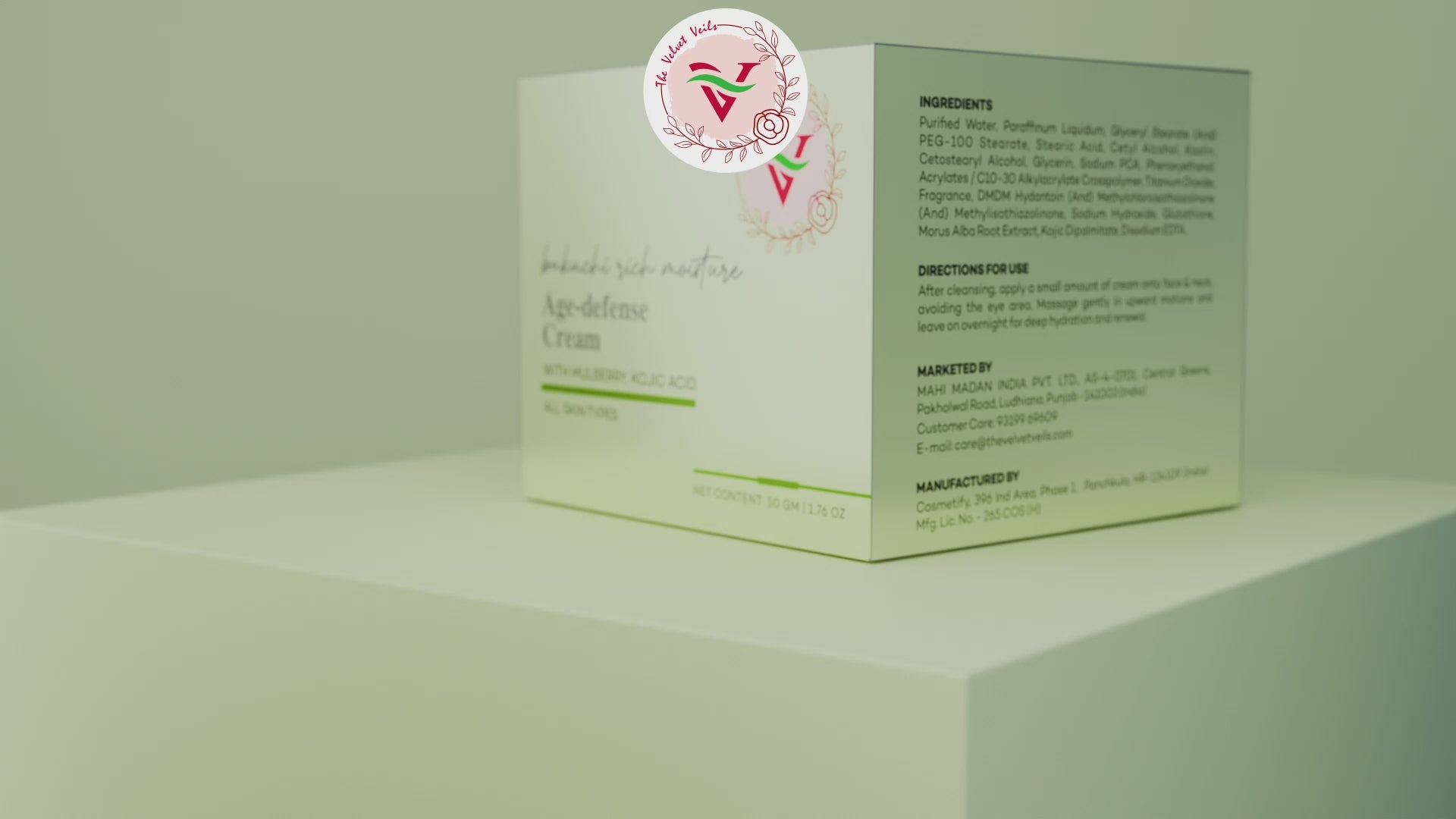 The Velvet Veils Bakuchi Rich Moisture Age Defence Cream