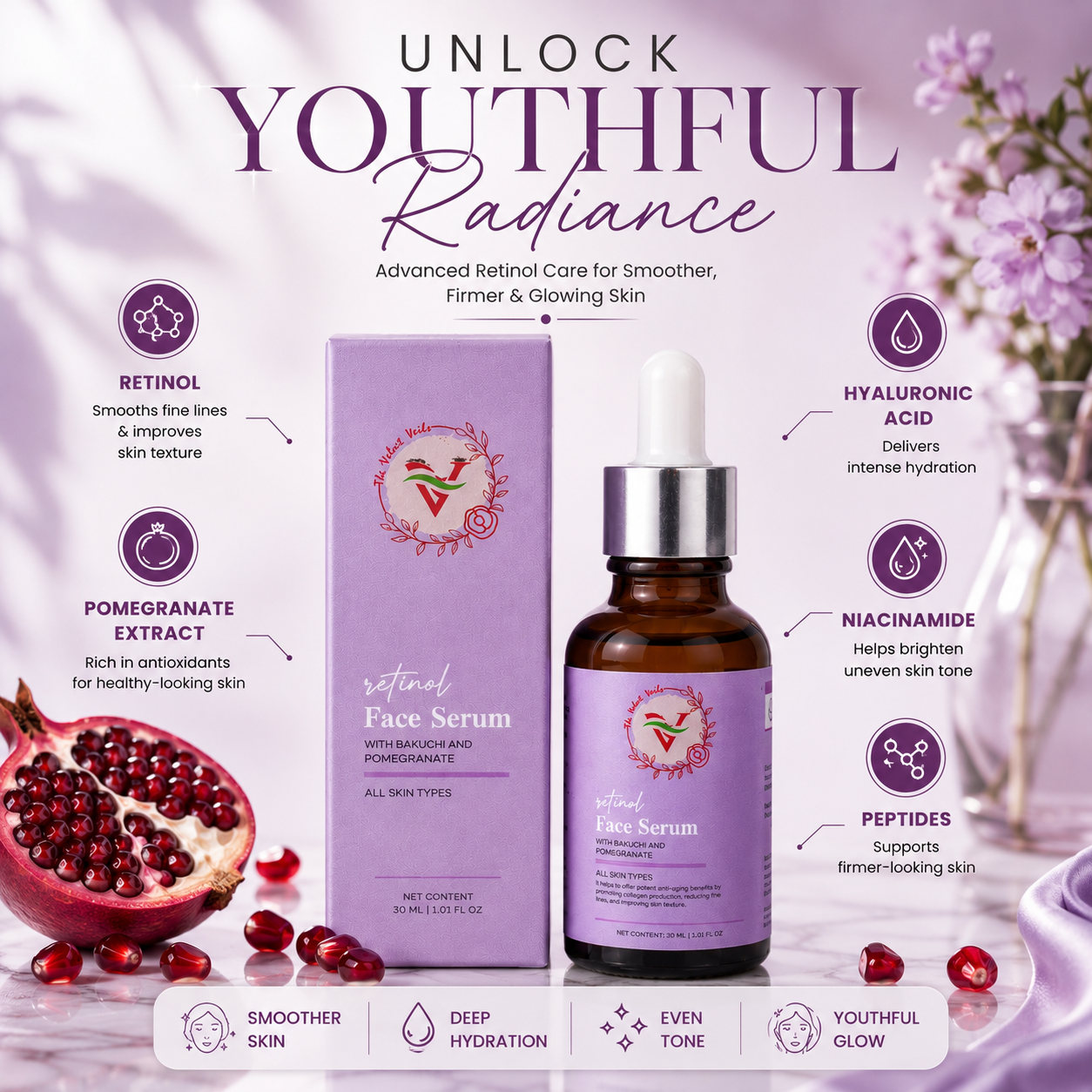 The Velvet Veils Retinol Face Serum