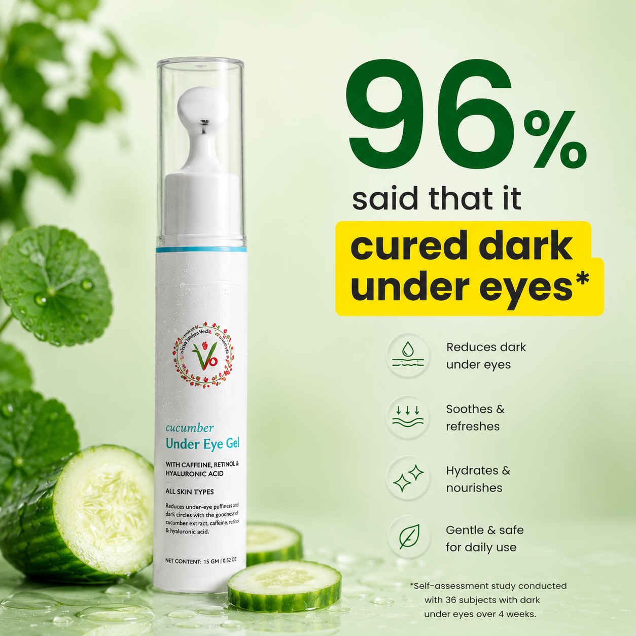 The Velvet Veils Cucumber Under Eye Gel